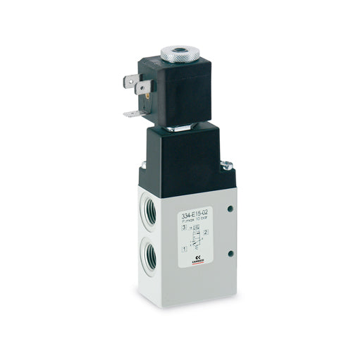 Electroválvula 3/2 vías, G1/4 monoestable 334-015-02