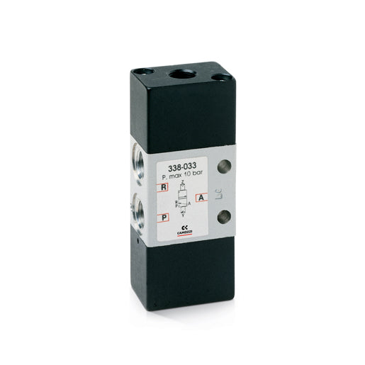 Válvula 3/2 vías, conexiones de G1/8 o G1/4, biestable 338L-033