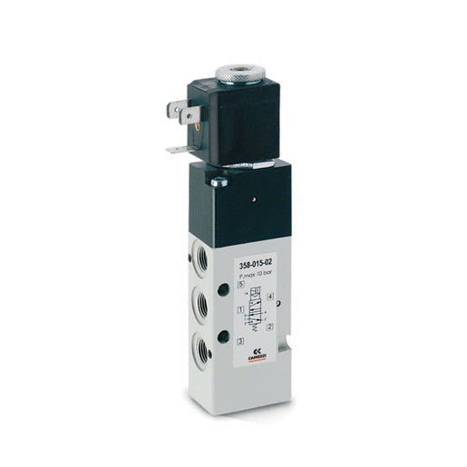 Electroválvula5/2 Vías De G1/8 Monoestable-Mod. 358-015-02Il