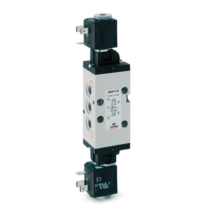 Electroválvula 5/2 vías de G1/8, biestable 458-011-22