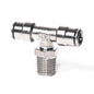 Racor en T macho giratorio NPTF6430 06-08 NPTF