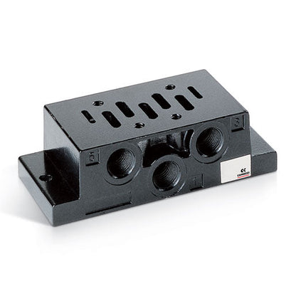 Placa base individual salida lateral (VDMA 24345) 901-F1A