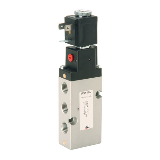 Electroválvula Camozzi Na34N-15-02 3/2 Vías Nc/No Serie 4