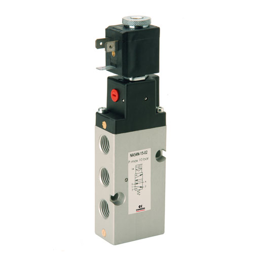 Electroválvula Camozzi Na54N-15-02 5/2 Vías Monoestable